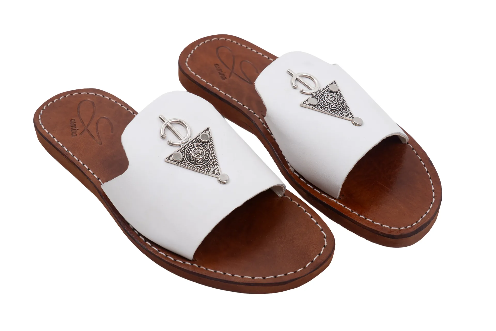 White Traditional Amazigh Design Sendala (37)
